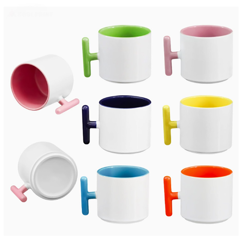 2PCS Mug Keramik Bentuk T deng - Sublimation Mug White ulasan dan harga
